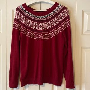 Fair isle cozy sweater! Size M